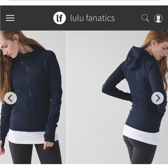 Lululemon Reversible In Flux Dance Studio Jacket Sz 2 Inkwell 219 - Picture 1 of 10